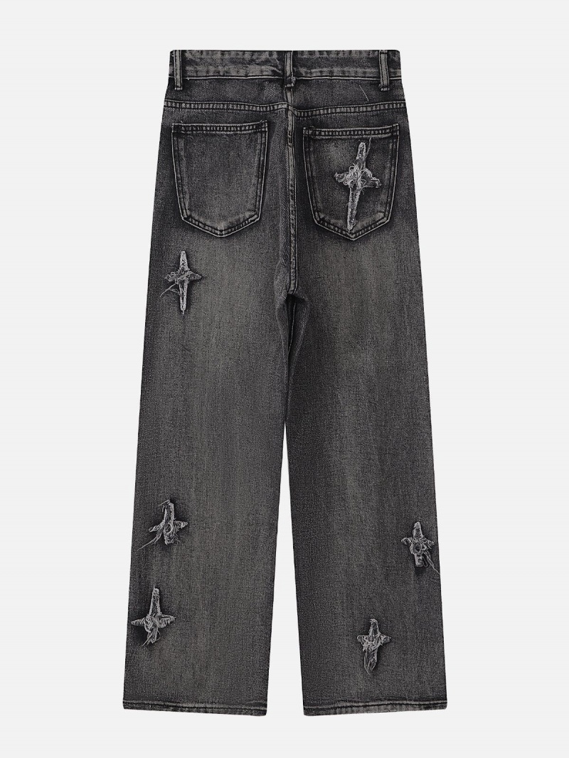 Marron  Jean Aelfric Eden Star Embroidered Washed - ZIG-2610643